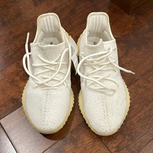 Brand New Men’s White Yeezy Sneakers. Without Box. Never Worn- Size 8.5